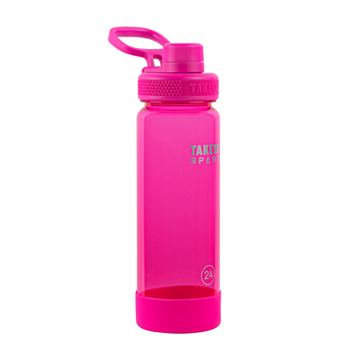 tritan-sport-water-bottle-with-spout-lid-a4 51671-TKS-Tritan-Spout-24-PinkSweep-frontangle.png