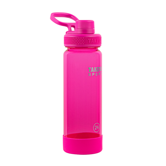 tritan-sport-water-bottle-with-spout-lid-a4 51671-TKS-Tritan-Spout-24-PinkSweep-frontangle.png