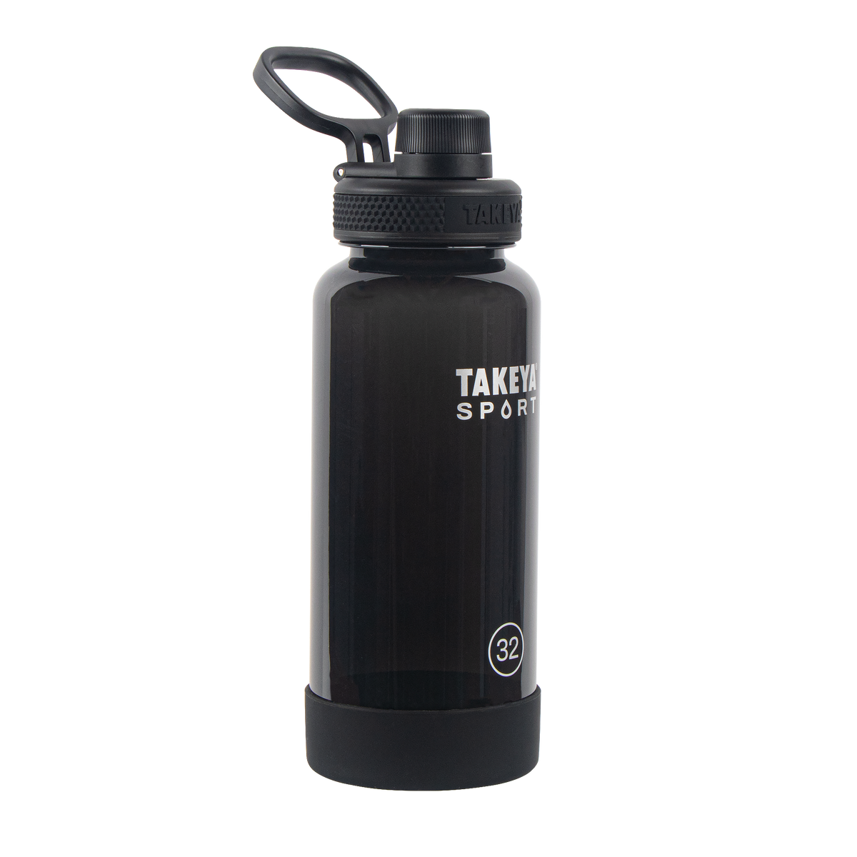tritan-sport-water-bottle-with-spout-lid-a4 51829-TKS-Tritan-Spout-32-GrandSlamBlack-frontangle.png