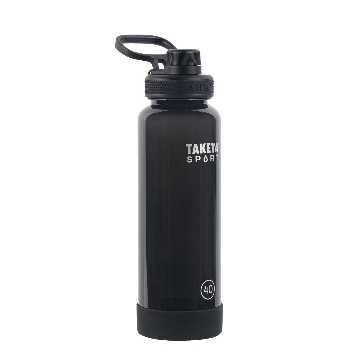 tritan-sport-water-bottle-with-spout-lid-a4 52023-TKS-Tritan-Spout-40-GrandSlamBlack-frontangle.png
