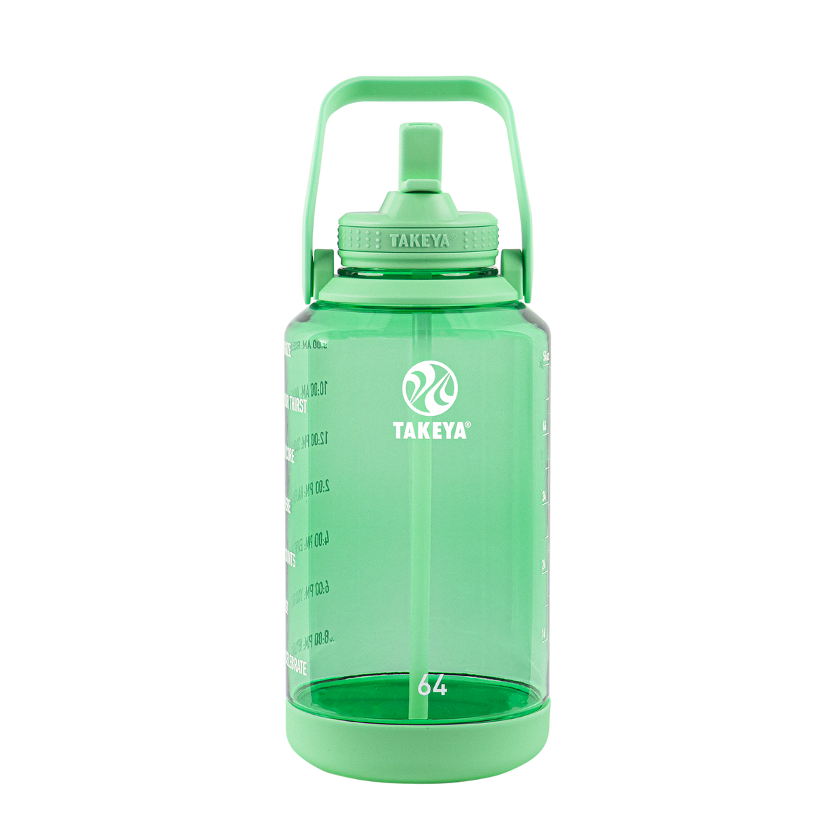 tritan-motivational-water-bottle-with-straw-lid-f9 54101-Tritan-Straw-Motivational-64-PistactioGreen-front.png
