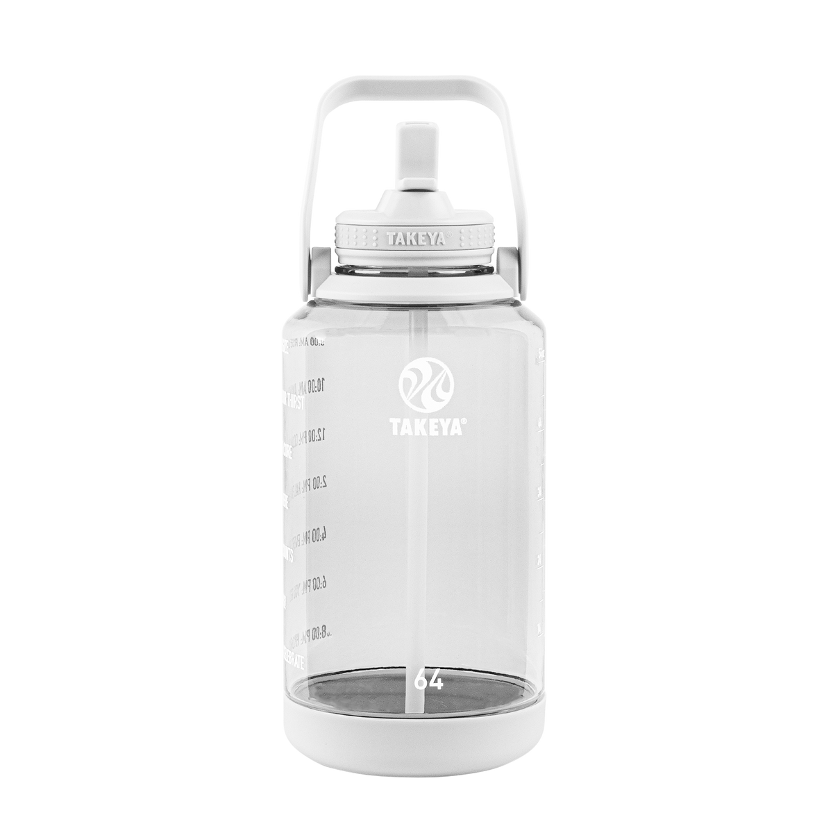 tritan-motivational-water-bottle-with-straw-lid-f9 54142-Tritan-Straw-Motivational-64-WhiteCloud-front.png