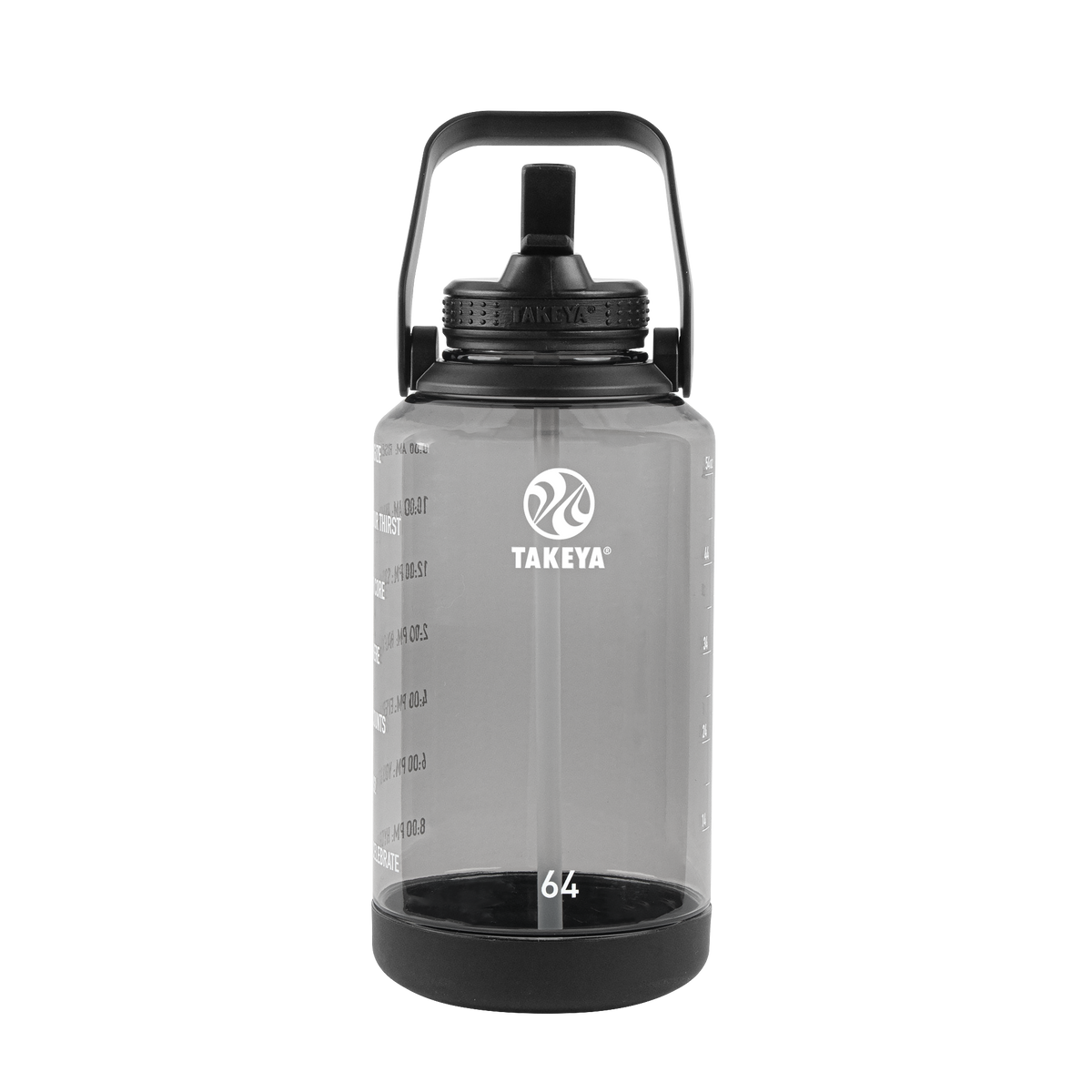 tritan-motivational-water-bottle-with-straw-lid-f9 54145-Tritan-Straw-Motivational-64-StormyBlack-front.png